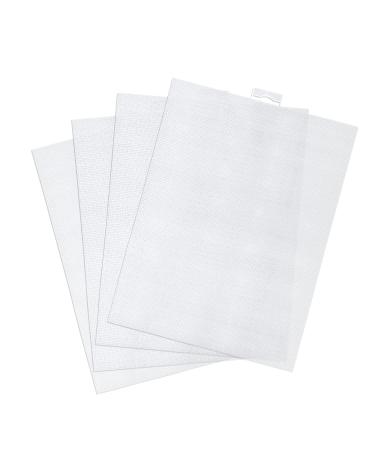 4pcs Plastic Mesh Canvas Sheets, 14 CT Clear Plastic Mesh Canvas Sheets for Embroidery Making, Cross Stitch Plastic Aida Mesh Screen for Crafts DIY Crochet Projects (11x8.2 inch)