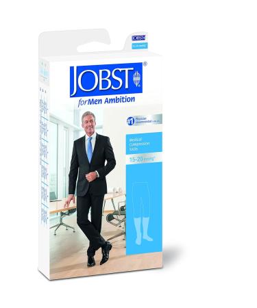 BSN Medical 7766012 Jobst Ambition Socks Knee High Long Size 3 15-20 mmHg Khaki - Buy Online on GoSupps.com
