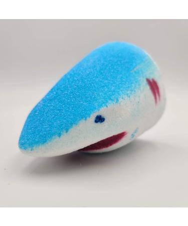 Shark Attack Bath Bomb - Vegan Approved Fizzer with Bleeding Shark Bite Fun, Unique Gift for Kids, Blue & Red Blood, Made in the UK - Buy Online on GoSupps.com