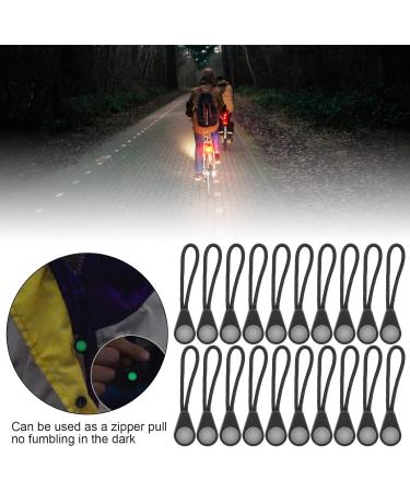 Alomejor 20pcs Glow in The Dark Zipper Pullers - Practical Anti-Lost Accessories for Outdoor Camping & Mountaineering - Buy Online on GoSupps.com