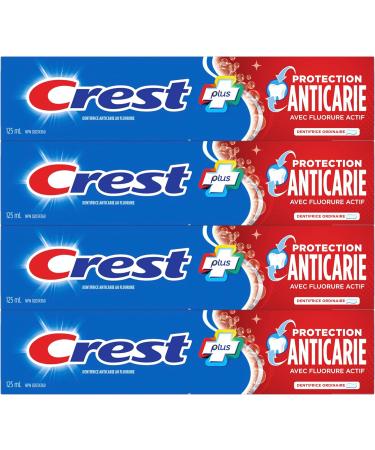 Crest Cavity Protection Toothpaste Regular Paste 125 mL (Pack of 4) - Buy Online on GoSupps.com