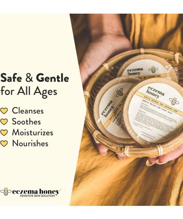 ECZEMA HONEY Original Skin-Soothing Cream & Oatmeal & Lavender Soap - Bundle for Sensitive Dry & Skin - Cruelty Free - Buy Online on GoSupps.com