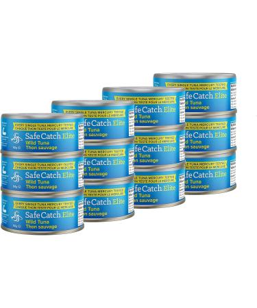 Safe Catch Canned Wild Tuna Fish Wild Caught Lowest Mercury Gluten-Free Kosher Non-GMO Whole30 Approved Paleo Keto Food 5oz Can 12-Pack - Buy Online on GoSupps.com