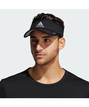adidas Men's Superlite 2 Performance Visor Black/Silver - One Size - Buy Online on GoSupps.com
