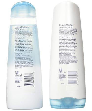 Dove Advanced Hair Series Oxygen Moisture Shampoo & Conditioner Set - 12 oz Each - Buy Online on GoSupps.com