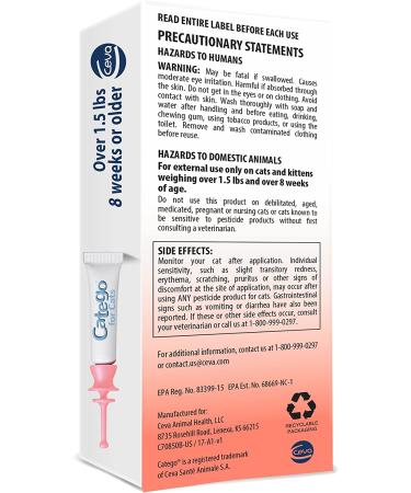 Catego Flea & Tick Control for Cats - Single Dose | Fast-Acting Treatment - Buy Online on GoSupps.com