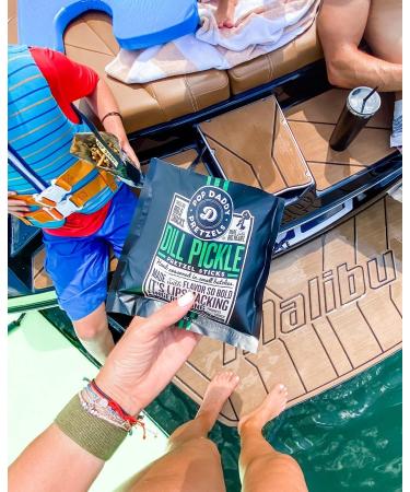 Pop Daddy Dill Pickle Pretzel Sticks 7.5oz - Healthy Bold Gourmet Flavor (3 Pack) - Buy Online on GoSupps.com
