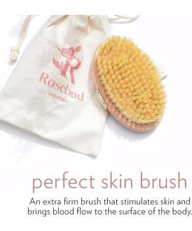 Rosebud Woman Perfect Skin Brush - Vegan, Sustainable Dry Brushing for Improved Circulation and Exfoliation (1Ct) - Buy Online on GoSupps.com