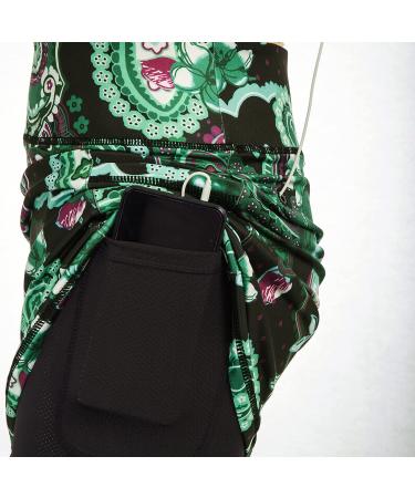 JACK SMITH Women's Active Athletic Skorts with Pocket - Cashew Flower Print - Size Medium - Buy Online on GoSupps.com