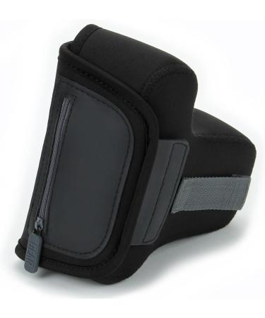 USA GEAR Black Neoprene DSLR SLR Camera Sleeve Case with Belt Loop and Accessory Storage - Compatible with Nikon D3400, Canon EOS Rebel SL2, Pentax K-70 | Protective Holster for Camera - Buy Online on GoSupps.com