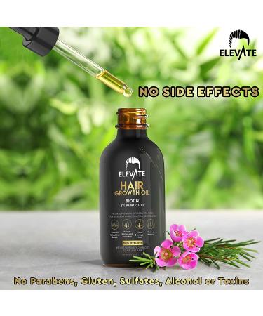 ELEVATE Hair Growth Oil - Biotin & Minoxidil Treatment for Stronger, Thicker Hair - 1oz - Buy Online on GoSupps.com
