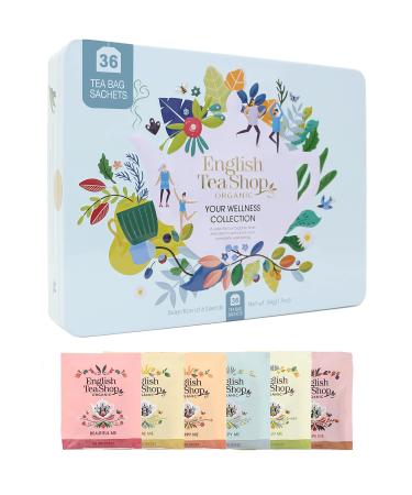 English Tea Shop Organic Your Wellness Collection Gift Tin 36 Tea Bag Sachets - 6 Different Flavours - Buy Online on GoSupps.com