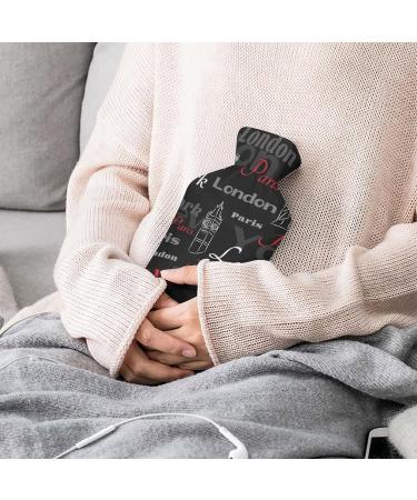 London Plush Hot Water Bottle with Cover - Hand Warmer for Adults & Kids | 26.5x15.3cm - International Shipping - Buy Online on GoSupps.com