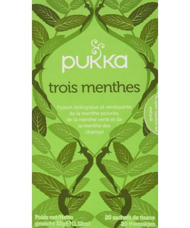 Pukka Teas Three Mint Tea 20 Tea Bags - Buy Online on GoSupps.com