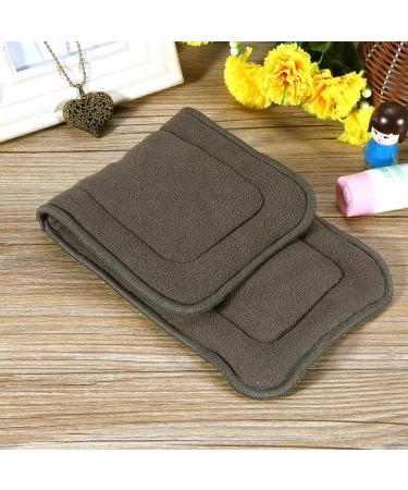 2Sizes Washable 5 Layers Bamboo Charcoal Cloth Nappy Liner Super Absorbent Adult Diaper Insert(S) - Buy Online on GoSupps.com