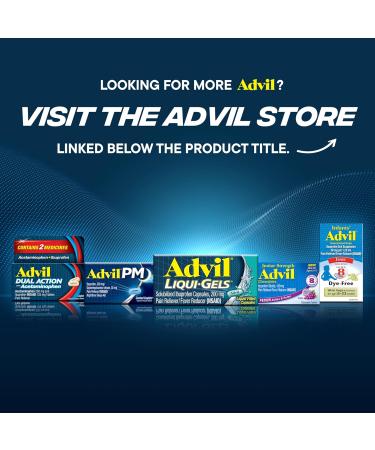 Advil Dual Action Coated Caplets with Acetaminophen Ibuprofen 125 Mg and Acetaminophen 250Mg 144 Count 18 Bonus Caplets - Buy Online on GoSupps.com
