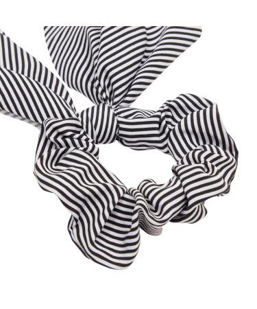 Chiffon Scarf Hair Scrunchies 14 Pack - 7 Striped 7 Solid - Women's Stylist Accessories - Buy Online on GoSupps.com