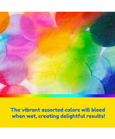 Hygloss Bleeding Tissue Paper Circles 1-Inch - 20 Colors - 480 Pieces for Arts, Crafts, DIY Projects, Scrapbooking & Greeting Cards - Buy Online on GoSupps.com
