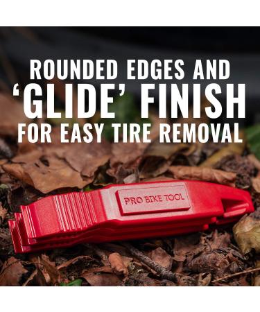 PRO BIKE TOOL Bike Tire Levers 3 Pack - Durable Tire Removal Tool for Road & Mountain Bikes - Red Bicycle Tire Lever for Flat Tire Repair - Buy Online on GoSupps.com