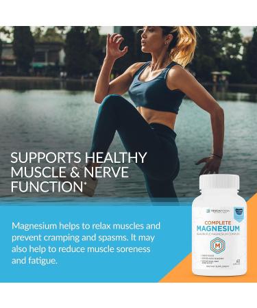Terraform Nutrition Complete Magnesium Complex - 4 Forms - Muscle Support, Sleep Aid, Energy Boost - 60 Capsules - Buy Online on GoSupps.com