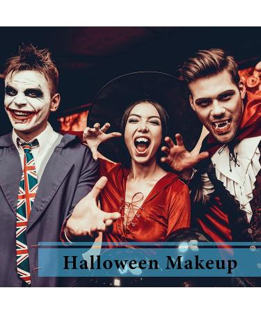 100 Pieces Resin Teeth Veneers for Halloween Cosplay, Scary Theme Party Makeup - Dental Temporary Front and Molar Posterior Teeth for Costume Filling - Buy Online on GoSupps.com