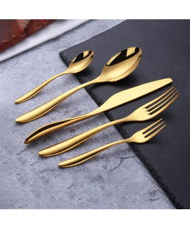 Flatware Sets Gold Knife Fork Spoon Set Cutlery Tableware Stainless Steel Dinnerware Set Luxury Flatware Set Zero Waste Kitchen Device Sets (Color : Knife) - Buy Online on GoSupps.com