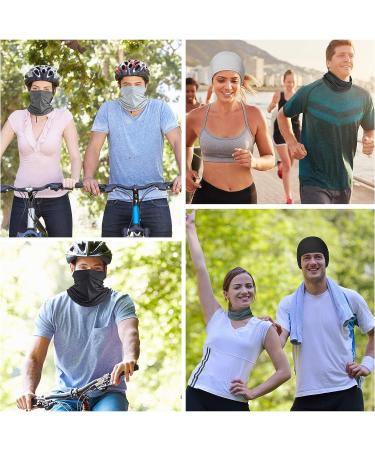 6-Piece Reusable Neck Gaiters for Men - Summer Face Mask with UV Protection and Breathable Polyester Fabric - Buy Online on GoSupps.com