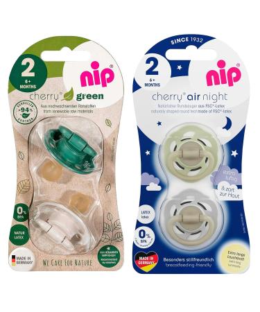 NIP Cherry Rundsauger Schnuller Day & Night Boy Set 4 STK. Gr. - Buy Online on GoSupps.com