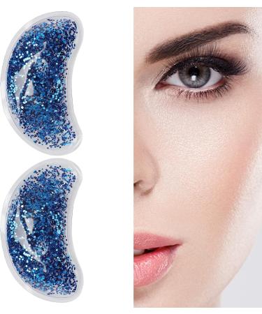 Buy Reusable Gel Eye Pack - Hot & Cold Eye Gel Pads for Dark Circles & Swelling - Perfect Gift for Girls (Blue) - Buy Online on GoSupps.com