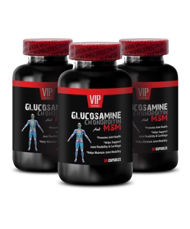 Sulfur Pills - msm - msm Natural Supplement - GLUCOSAMINE CHONDROITIN MSM Capsules - msm Capsules - glucosamine chondroitin - glucosamine chondroitin Capsules - chondroitin Capsules - 3B 180 Tablets