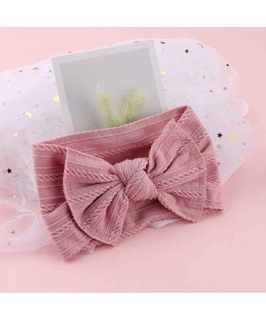 Buy Makone Baby Headbands - Stretchy Dot Hair Bands with Pom Pom Big Bows - Multi-Colored 6-Pack for Infants - Buy Online on GoSupps.com