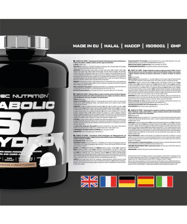 Scitec Nutrition Anabolic Iso+Hydro - Whey Protein Blend - With Creatine Maca & Amino Acids - ZMB6 Complex for Testosterone Maintenance 2350g Cookies & Cream - Buy Online on GoSupps.com