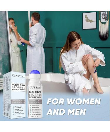 ESTETIST Razor Bump Stopper Solution with Salicylic Acid & Glycolic Acid - Ingrown Hair Treatment for Face, Neck, Bikini, Legs, Underarms - After Shave Serum for Men & Women - Buy Online on GoSupps.com