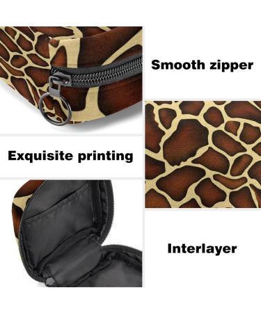 Menstrual Pad Bag with Zipper | Giraffe Skin Tampon Pouch for Women & Girls | Ladies Napkin Collection Bag - Buy Online on GoSupps.com