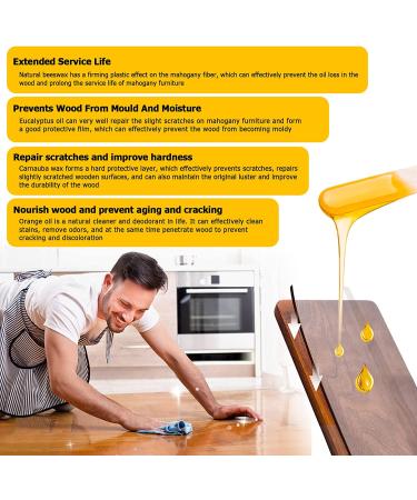 CARGEN Beeswax Furniture Polish & Wood Seasoning Kit - 1 Beeswax and Sponge included | For Tables, Chairs, Cabinets | Home Furniture Care & Protection | Perfect Christmas Gift - Buy Online on GoSupps.com