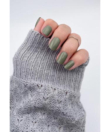 Fairy Nail UV Gel Foils - Self-Adhesive Green Nail Wraps | 20 Pieces Half Cured Nail Polish Strips - Buy Online on GoSupps.com
