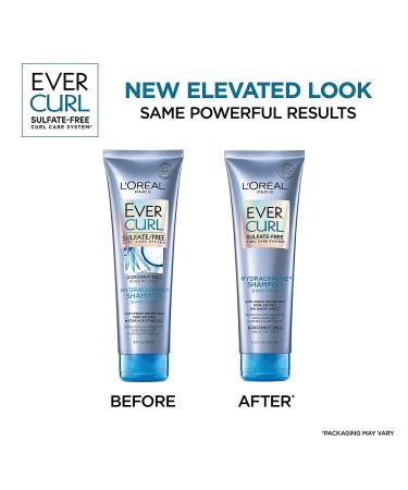 L'Oreal Paris EverCurl Sulfate Free Shampoo & Conditioner Kit - Anti-Frizz Hydration with Coconut Oil - 8.5oz (Pack of 2) - Buy Online on GoSupps.com