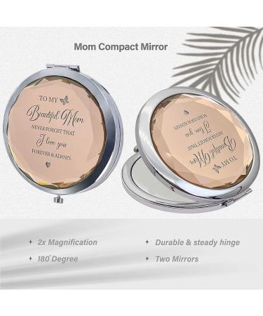Mother Daughter Gift Set: Mirror Compact & Keychain - Perfect Mother's Day, Birthday, Christmas Present - Buy Online on GoSupps.com