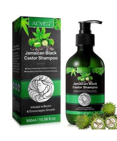 P-Beauty Castor Oil Shampoo with Biotin 1x300ml for Hair Growth, Natural Hair Care & Scalp Care | Anti Hair Loss Shampoo