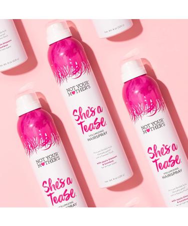 Not Your Mother's She's a Tease Hairspray (2-Pack) - 8 oz - Volumizing Hairspray - Firm Yet Flexible Hold Humidity Proof Flawless Finish 8 Ounce (Pack of 2) Apple Bamboo 8 Fl Oz (Pack of 2) - Buy Online on GoSupps.com