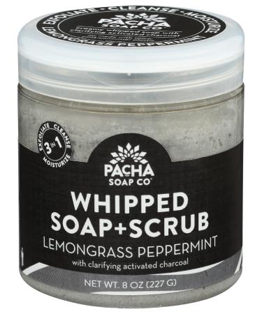 PACHA SOAP Lemongrass Peppermint Whipped Soap Scrub  8 OZ
