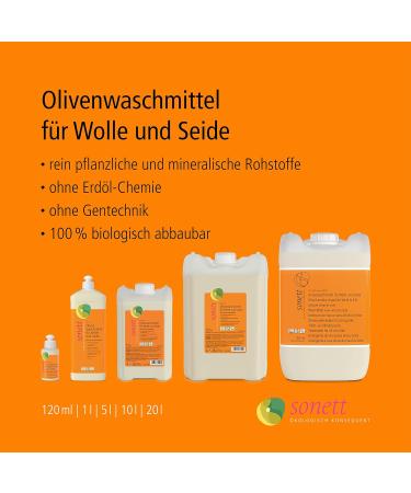 Sonett Olive Detergent for Wool & Silk - 120 ml | Eco-Friendly Laundry Care - Buy Online on GoSupps.com