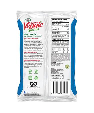 Sensible Portions Garden Veggie Straws Ranch Snack Size 1 Oz (24 Pack) - Buy Online on GoSupps.com