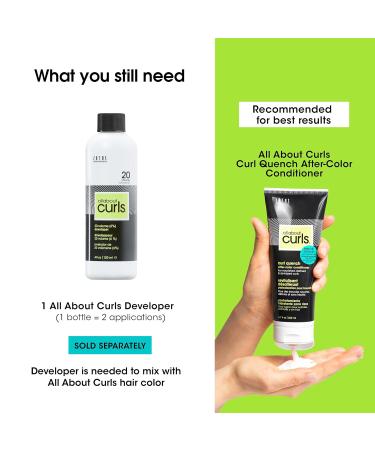 All About Curls 6WB Cinnamon Roll - Medium Blonde Permanent Hair Color for Curly Hair | 100% Grey Coverage & Nourishing Serum - Buy Online on GoSupps.com