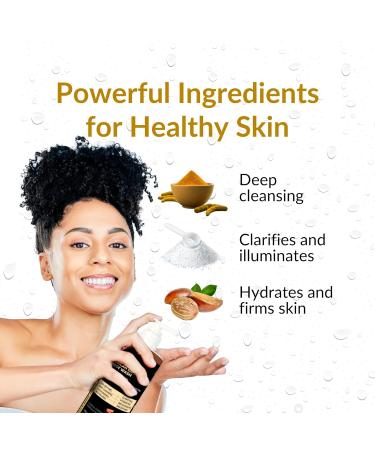 Buy Authentic Kojic Acid African Black Soap Body Wash with Vitamin C & Shea Butter - 11.83 Fl Oz | Best for Brightening & Hydration - Buy Online on GoSupps.com