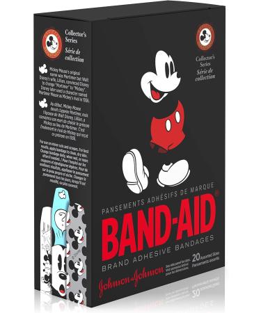 Disney Mickey Mouse Band-Aid Decorative Adhesive Bandages - 20 Count - Buy Online on GoSupps.com