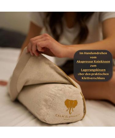 Buy Calm Elephant Original 2-in-1 Acupressure Pillow & Knee Roller - Relief for Knee Pain & Leg Tension - Premium Quality Pain Relief Solutions - Buy Online on GoSupps.com