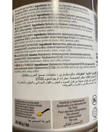 Sosa Elastic powder. 550 g jar. Gelling agent - Buy Online on GoSupps.com