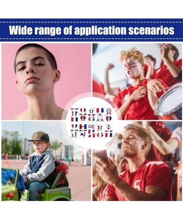 Besreey French Flag Stickers - Waterproof French Flag Body Stickers | Skin-Friendly Colorful Face Stickers Cute Sticker Set for Carnival - Buy Online on GoSupps.com