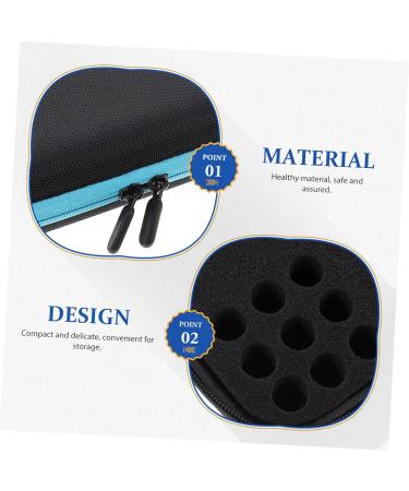 Coheali Storage Box for Essential Oils & Nail Polish - Travel Carrier Bag 21.5x17cm Blue - Buy Online on GoSupps.com